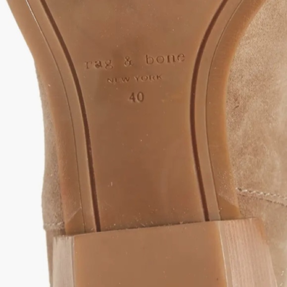 NWOB Rag & Bon Dart Suede Tan Brown Camel Taupe Ankle Boot Bootie Pointed Toe 10 - Picture 9 of 15